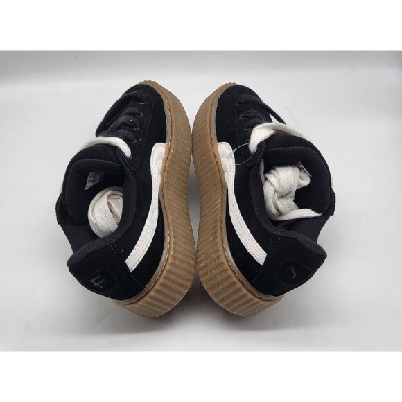 Puma Fenty Black Suede Creepers Phatty Black Warm White Womens Shoes Size 6.5 - Picture 5 of 10
